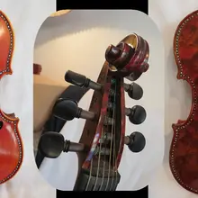 Strad style SONG Brand master bird's eye 6 струн 4/4 скрипка, инкрустация оболочки#11873