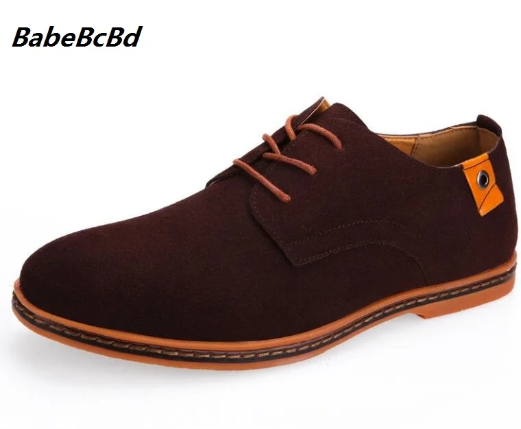 

20198 NEW Men's Genuine Leather Casual Shoes Men Spring Autumn Men's Shoes Lace-Up Solid Men Flat with Shoes SIZE: 45-46-47-48