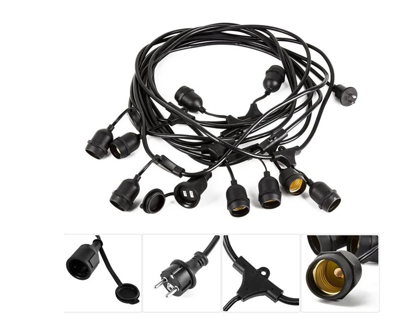 DHL 15m 15 LED String Lights Outdoor Waterproof E26 E27 S14 2W Retro Edison Filament Bulb Street Garden Patio Holiday Lighting DHL 15m 15 LED String Lights Outdoor Waterproof E26 E27 S14 2W Retro Edison Filament Bulb Street Garden Patio Holiday Lighting