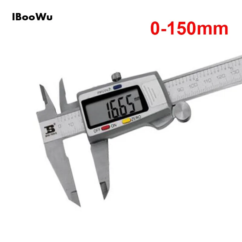 

1pc 150mm Stainless Steel Digital Vernier Caliper Measuring Tool 6 inch calibre digital measuring instrument Calipers