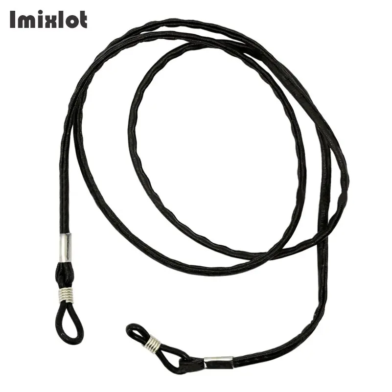Imixlot 1 шт., очки, шнур, черный кожаный шнур, держатель для очков, солнцезащитные очки, очки, ремешок для шеи