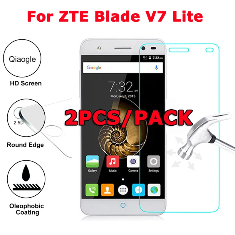 

2PCS For ZTE Blade V7 Lite Tempered Glass Protective Glass Film Explosion-proof Safety Screen Protector for ZTE Blade V7 Lite [