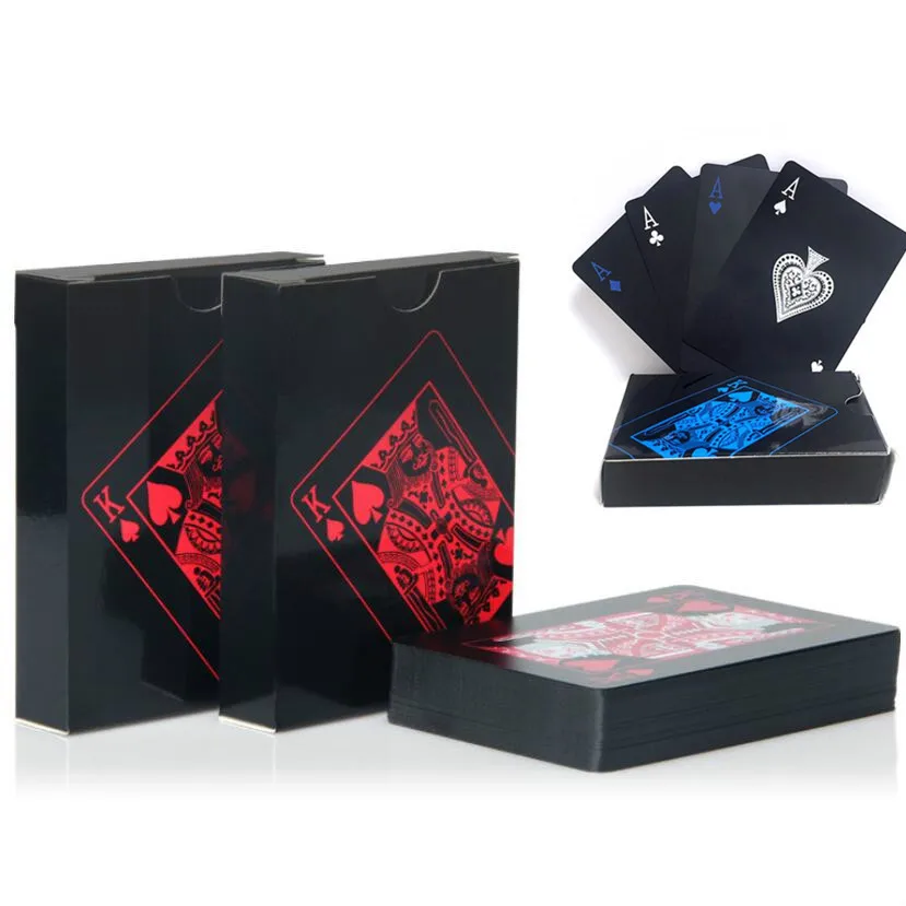 

Creative Plastic PVC Poker Waterproof Magic Playing Cards Table Game Sets 54pcs