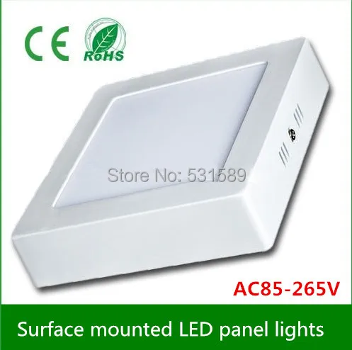 

6W 12W 18W AC85-265V Square Ceiling Surface Mounted LED Panel Light for foyer and kitchen study