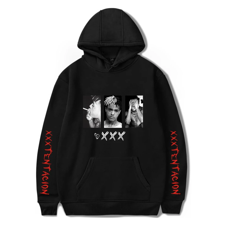 Мужская и Женская толстовка с принтом Rapper XXX Tentacion нейтральная Толстовка в стиле