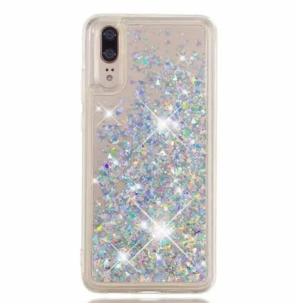 Блестящий динамический жидкий бампер чехол для Huawei P20 P10 P8 P9 Lite mini Y5 Y6 Pro 2017 Plus Enjoy 6S 7