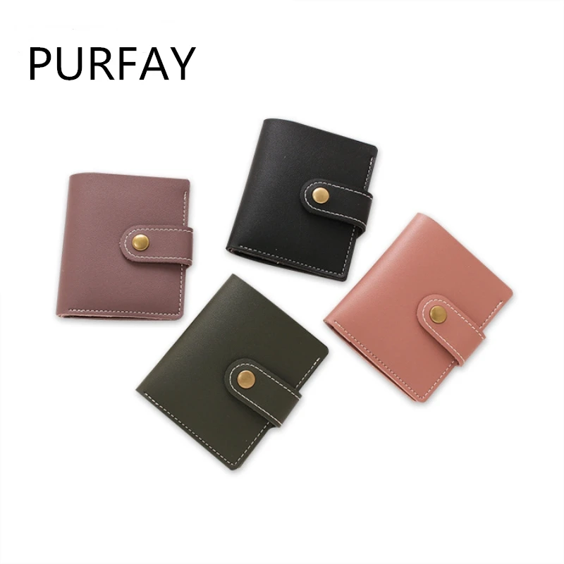 

Mini Wallet Women Fashion Purse Female Short Mini Wallets Students Lovely Purse Female Small Wallet for Women soft Leather card