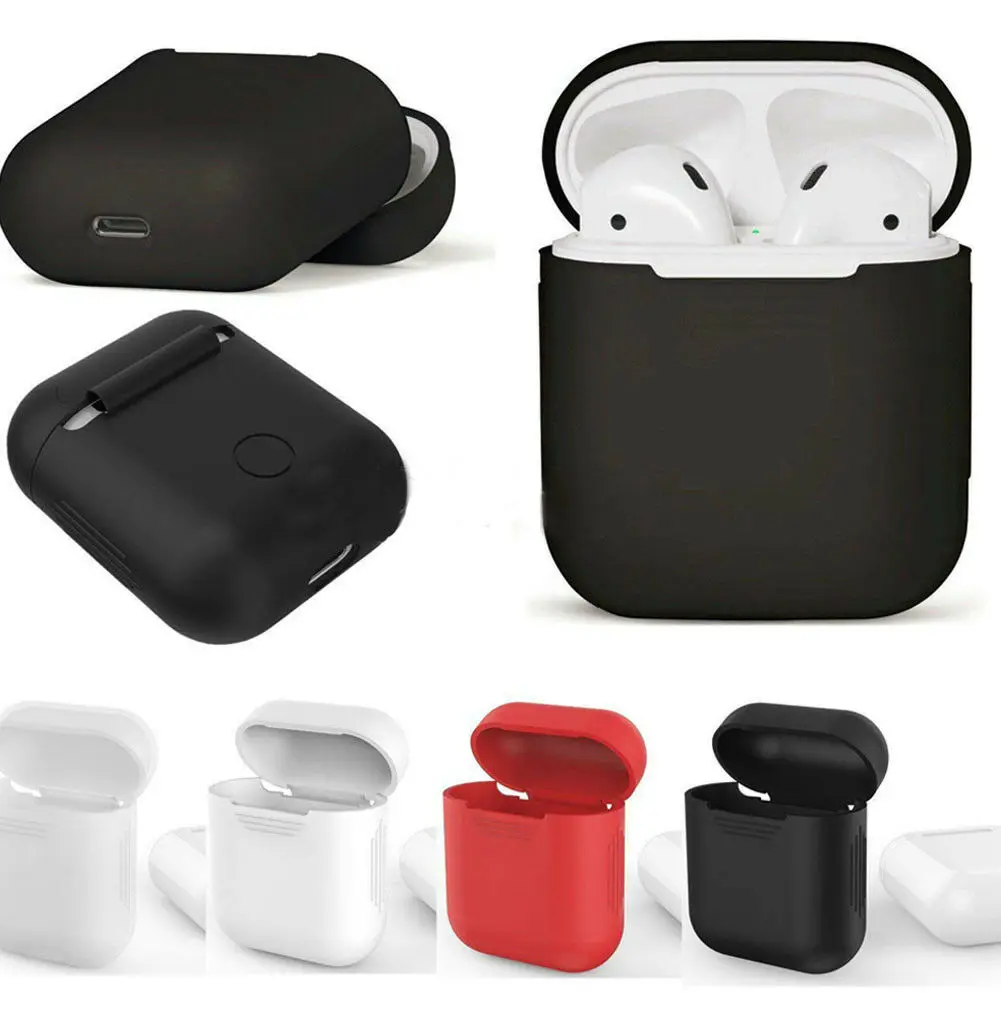 

2019 New Classic Silicone Earphone Case Cover & Strap Holder For Apple Airpod Air Pod Airpods Accessories Protective Charging