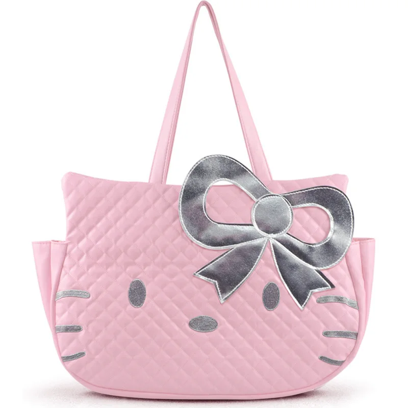 Мода милый мультфильм рисунок Hello Kitty одного плеча сумка Роскошные сумки женские