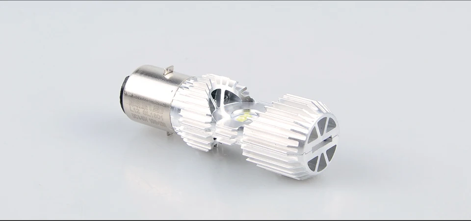 AcooSun DC 12V LED Scooter Headlight BA20D 10W Motorcycle 1400LM Moped ATV Headlights Bulb  (12)