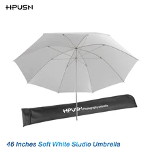 HPUSN 4" 116 см Высокое качество Speedlite Studio Flash мягкий полупрозрачный белый зонт для камеры SLR Аксессуары для фотостудии