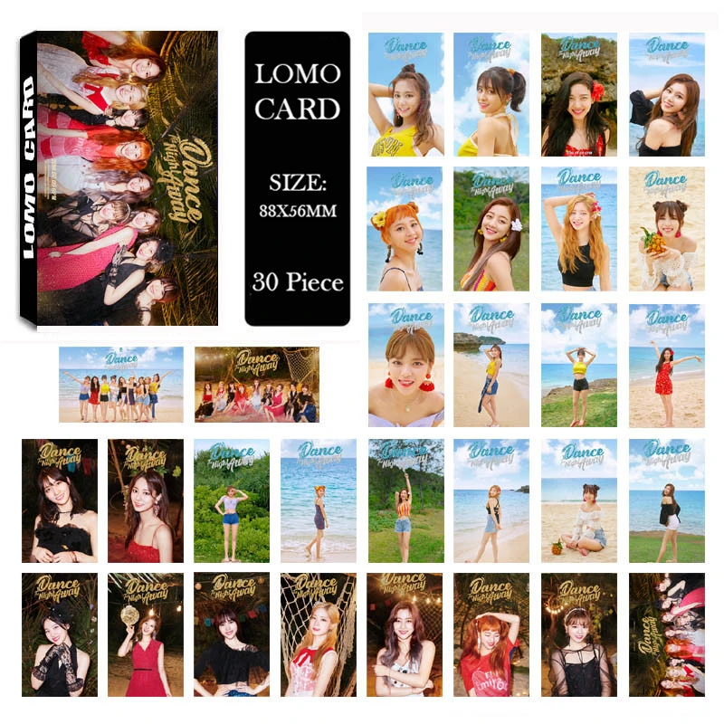KPOP дважды летние ночи альбом ломо карты K-POP Новая Мода Self Made бумага Фотокарта LK586
