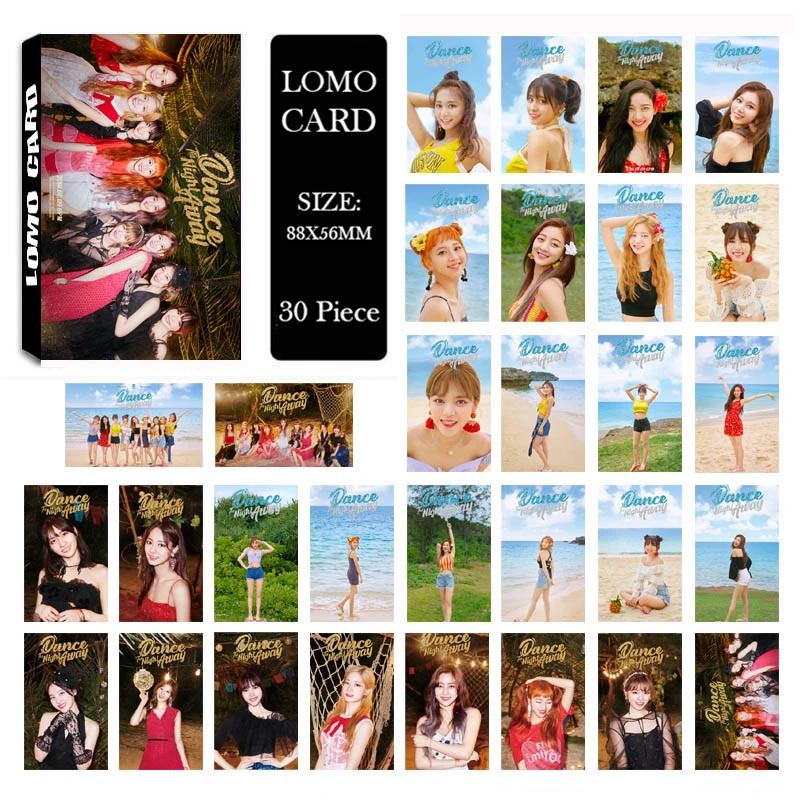 

KPOP TWICE SUMMER NIGHTS Album LOMO Cards K-POP New Fashion Self Made Paper Photo Card Photocard LK586