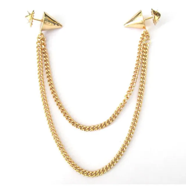 ファッションデザイナー Collar PC The GOLD Essential SHIRT Gold Pin