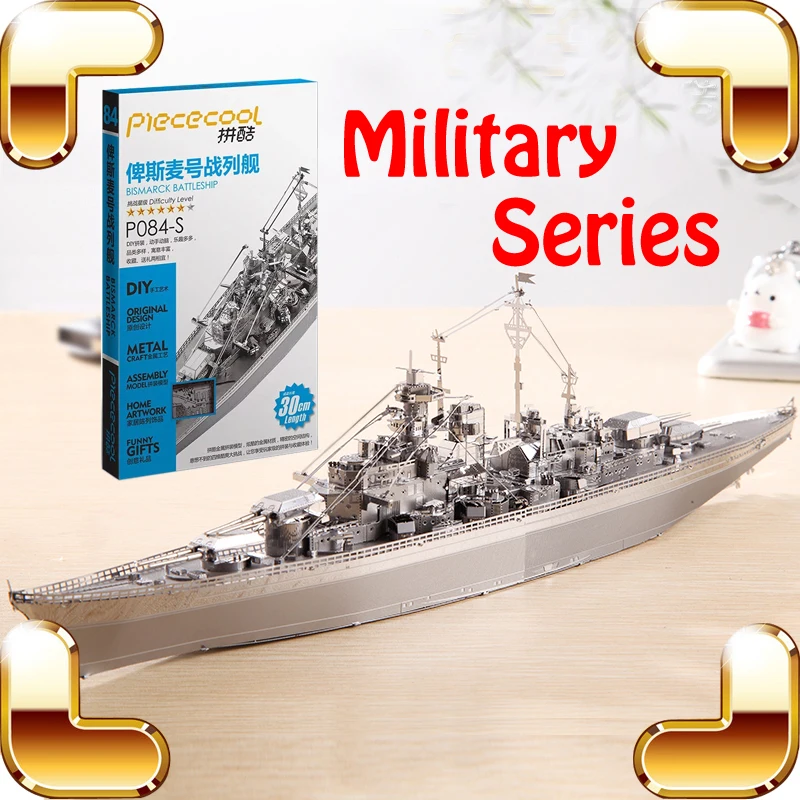 

New Arrival Gift Military Series 3D Model Metal DIY Handmade Assemble Toy Educational Learning Ship Tank Puzzle Alloy Decoration