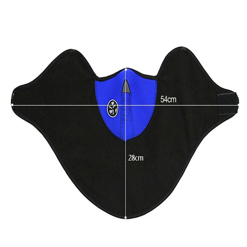Неопреновая шея, теплая полумаска для лица, зимняя спортивная маска, ветрозащитный для велоспорта, велосипедная маска, Лыжная сноуборд, уличная маска, Пылезащитная