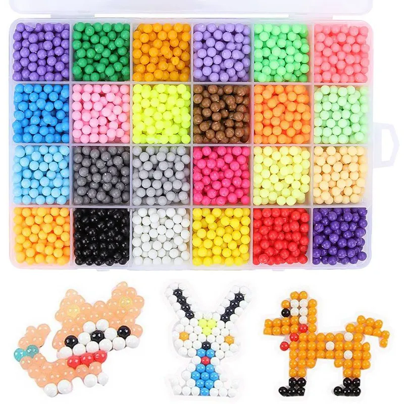 

Beads Refill Water Spray Beads Set Sticky Beads Ball Art Crafts Toys 3D Puzzle Educational Toys For Kids Fun DIY Kit Ball