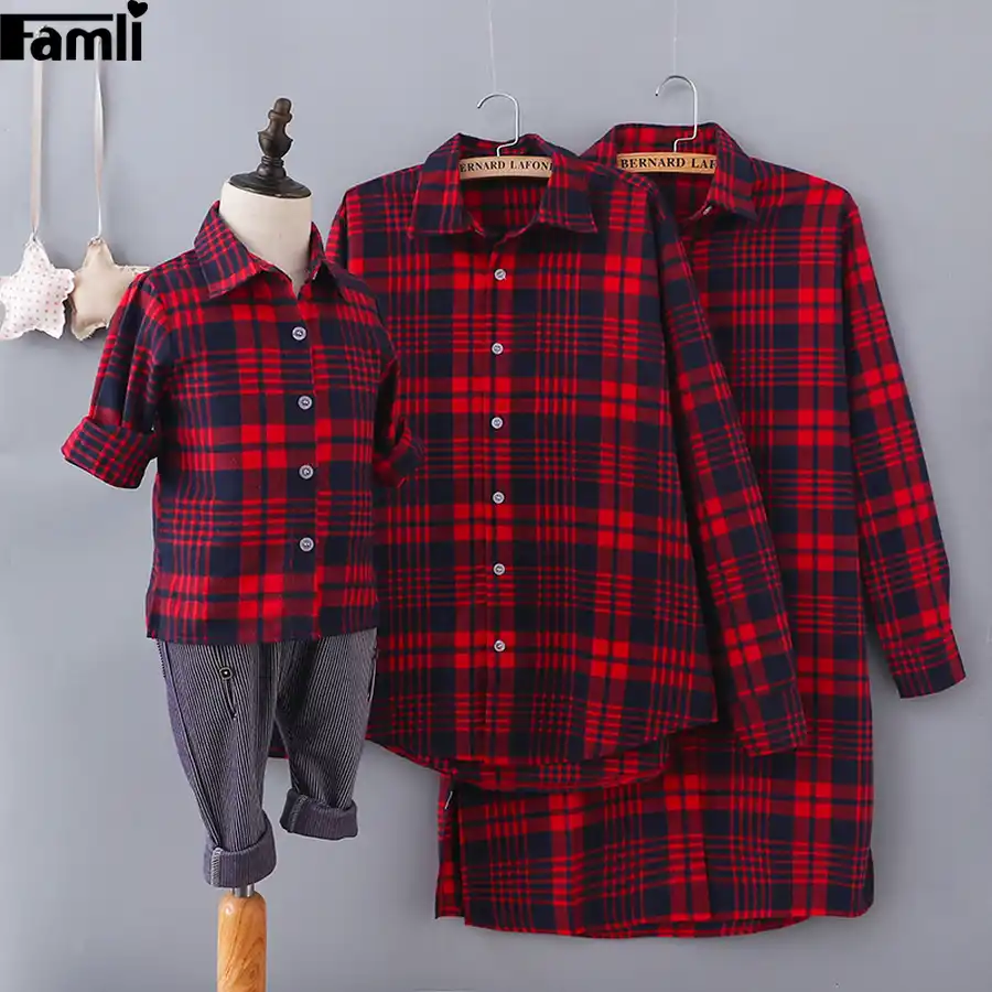 1pc Mom Son Matching Clothes Family Mother Father Kid Autumn