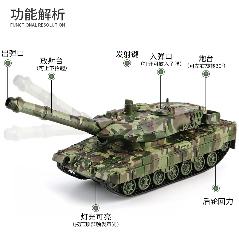 Детская имитация 99 игрушки-танки бронированная машина для мальчиков военная машина модели игрушечных автомобилей запустенная модель танка тигр электронные игрушки