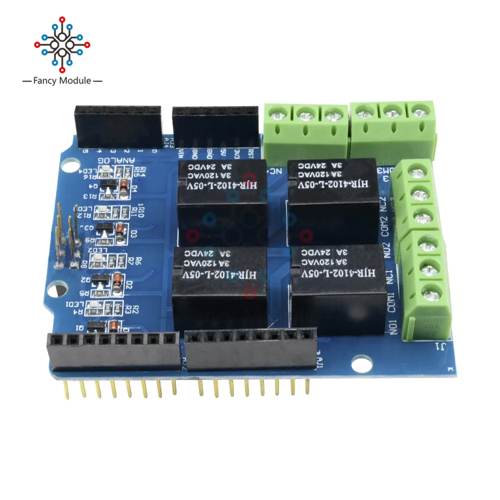 4 Канальный Релейный защитный модуль 5 В четыре лампочки для Arduino UNO R3 mega 2560| |