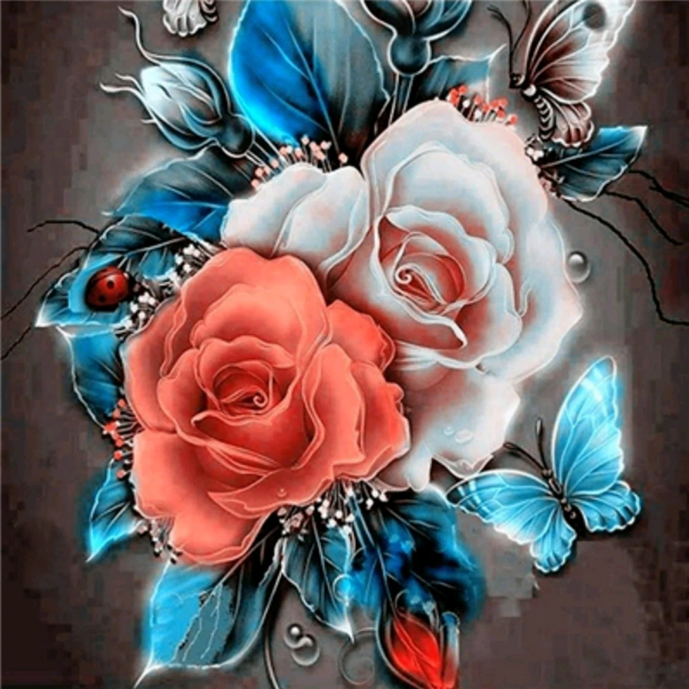GLymg-Diy-Colored-Roses-Diamond-Embroidery-Flower-Series-Diamond-Painting-Cross-Stitch-Full-Square-Craft-European