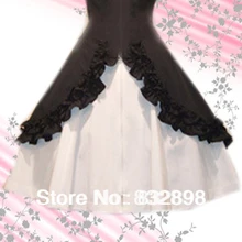 Коричневая длинная хлопковая юбка лолита