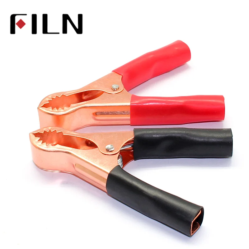 4 X 100A 250V Crocodile Alligator Car Van Battery Test Lead Insulated Clips