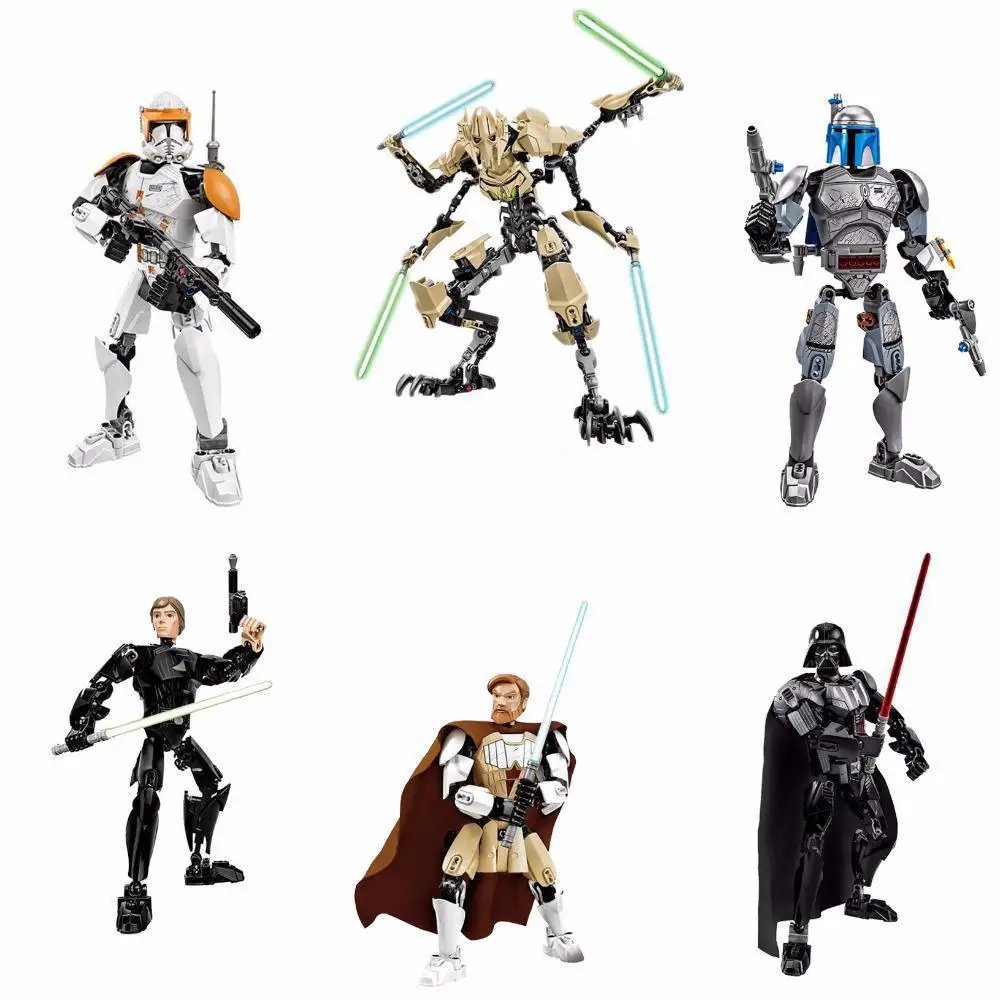 

New KSZ Star Wars diy figures Darth Vader White Storm Trooper Figure toys building blocks