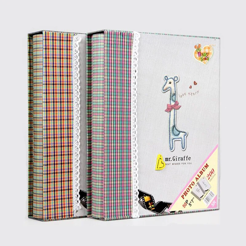 7 inch cute cloth photo album scrapbook 200 sheets cute albums