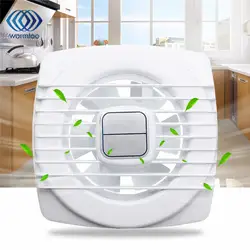 1 шт. 4 дюймов 12 Вт 220 В Белый Мини вытяжной вентилятор вентиляции воздуходувы стены окна кухня ванная комната вентилятор для туалета
