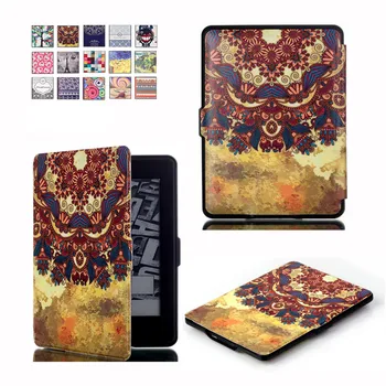 

Ultra Slim PU Leather eReader capa Case For Amazon Kindle Paperwhite Paper White 1 2 3 2015 Hard Shell Flip Cover eBook Cases