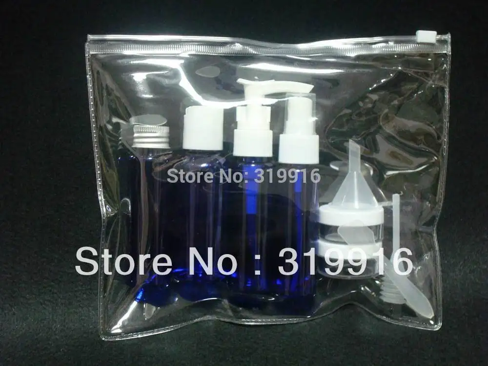 

free shipping 10 in 1 travel set kit bottles on the line ,travel bottle set 10set/lot,Spray Bottle Makeup Tools Travel Kits