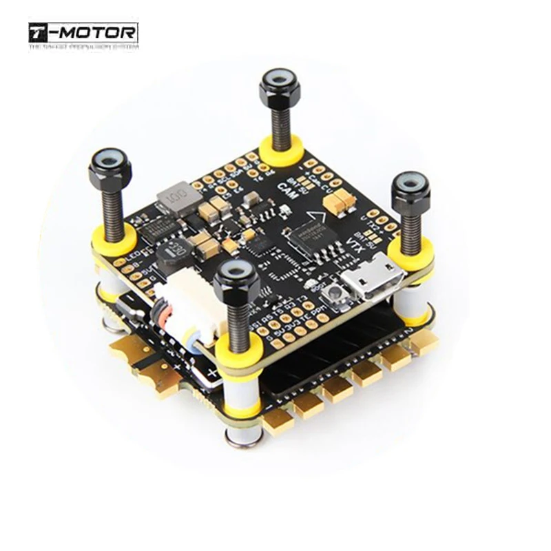 

T-motor F4 OSD Flight Controller & F55A PRO II BL_32 DShot1200 4in1 ESC Stack for RC Drone FPV Racing Replacment Parts