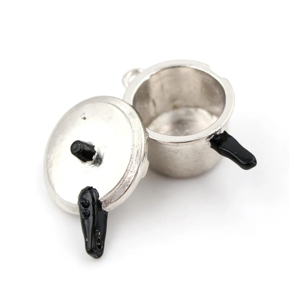 Cooking Utensil Pressure Cooker Autoclave Toy Simulation Kitchen Tools 1:12 Scale Dollhouse Miniature Kitchen - Image 3