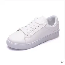 2016 new spring and autumn leather women’s casual shoes Free postage with large size Student travel shoes