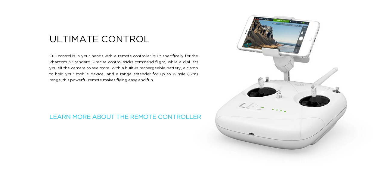 DJI Phantom 3 Standard FPV With 12MP Camera Shoots 2.4K Video RC Quadcopter RTF Not Advanced Or Professional