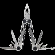 Multi-function Combination Tool Pliers Outdoor Tactical Equipment Portable EDC Multi-purpose Stainless Steel Folding Screwdriver 1366 multi in 1 outdoor portable stainless steel pliers 9 screwdriver bits blue silver
