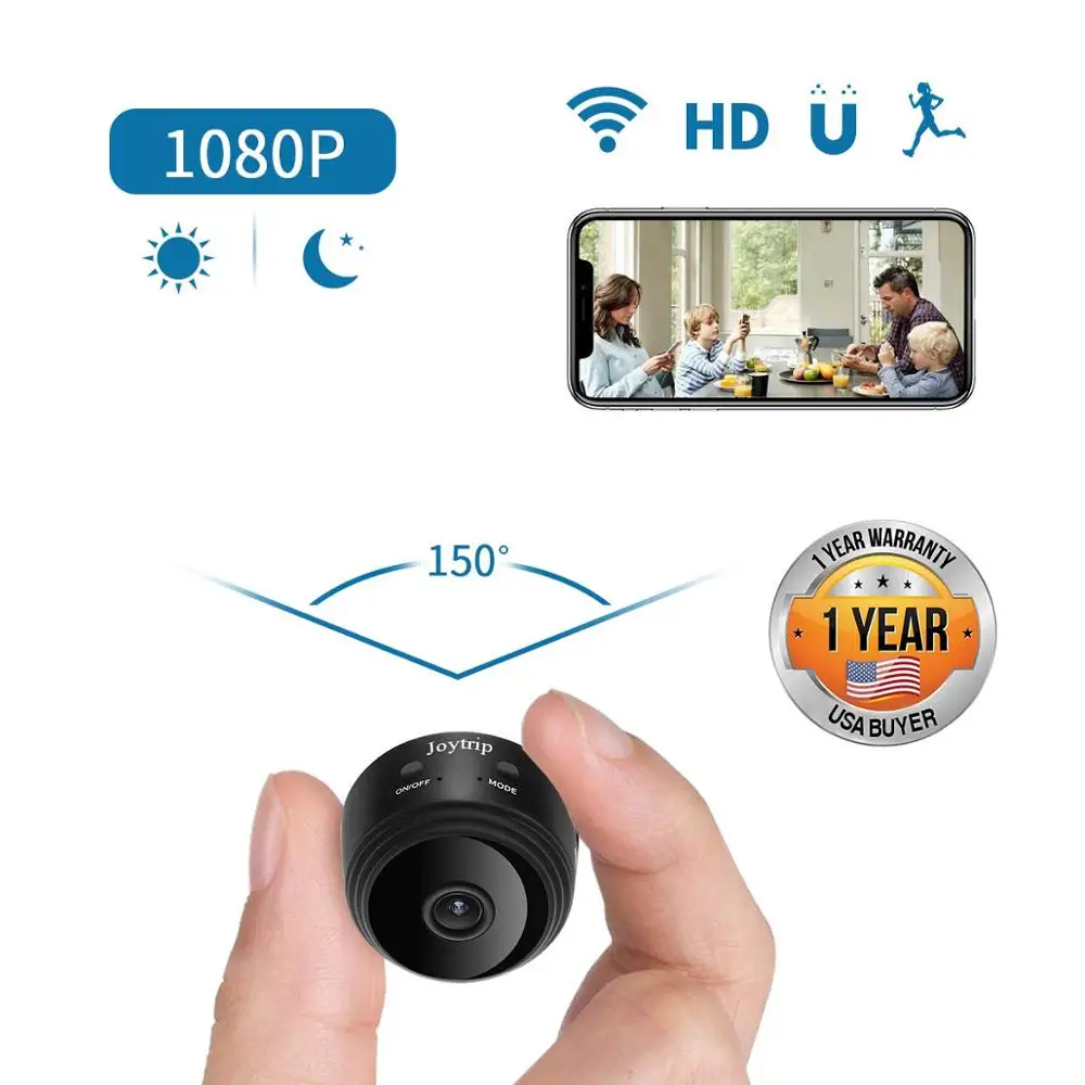 

1080P HD WiFi Camera, Wireless Home Security Surveillance Cameras with Night Vision, Motion Detection, Remote View