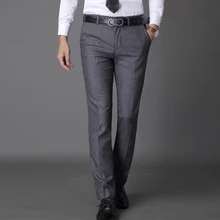 Мужские модельные брюки на заказ, подходят на плоской молнии, хлопковые Брендовые мужские однотонные деловые брюки, деловые брюки, брюки для офиса