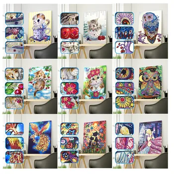 

Special diamond painting cartoon flower combination modern pattern DIY 5D part diamond cross stitch kit crystal art