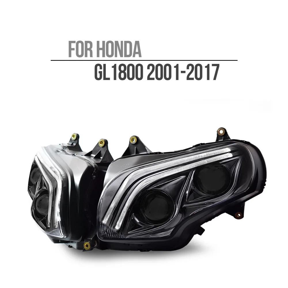  KT LED Headlight for Honda Goldwing GL1800 2001-2017 V2 - 32961961509