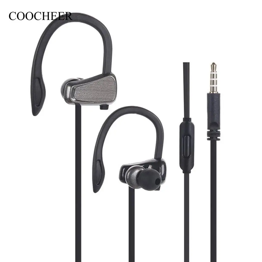

In-Ear PVC Ear-Hook Wired Earbud Sport New Earphones