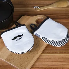 Усы рукавица и прихват для микроволновой печи изолированные Нескользящие перчатки печь с высоким температурным режимом кухонные прихватки для готовки аксессуары BA