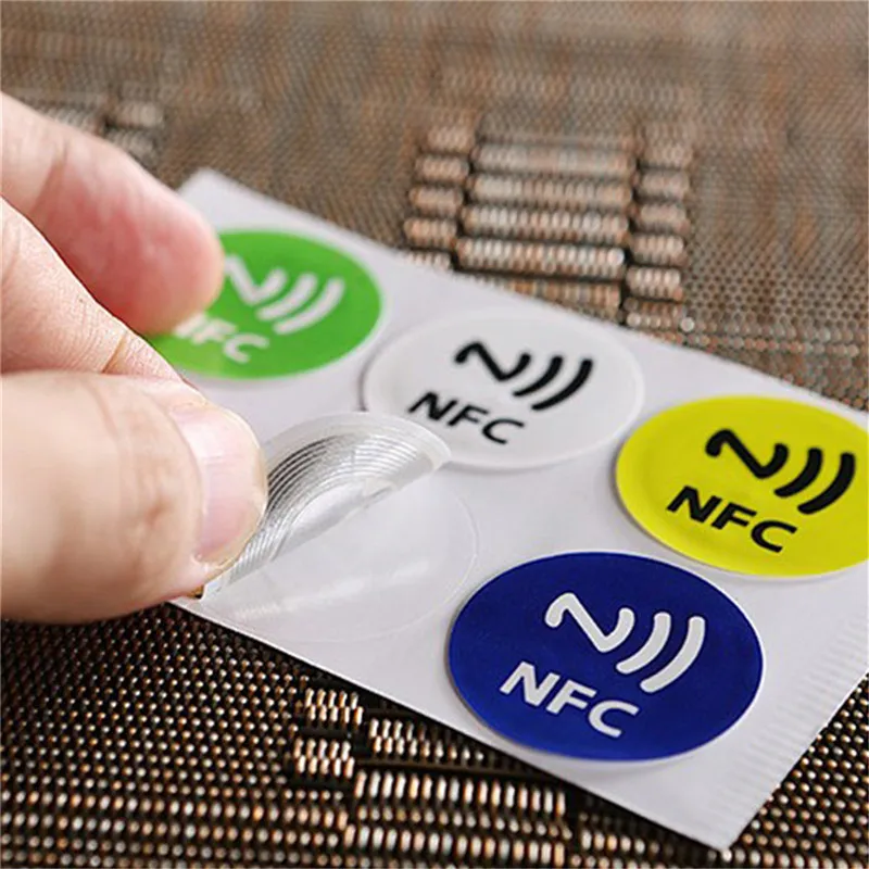 (6 шт./лот) NFC метки стикеры s NTAG213 NFC метки наклейки-этикетки стикеры универсальные этикетки Ntag213 RFID метки для всех NFC телефонов