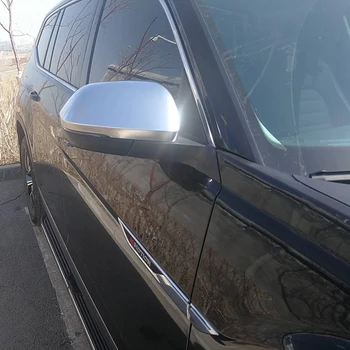 

New 1 Pair Car Rearview Mirror Cover Protection Cap Sliver Chrome for VW Atlas/Teramont 2017-2018