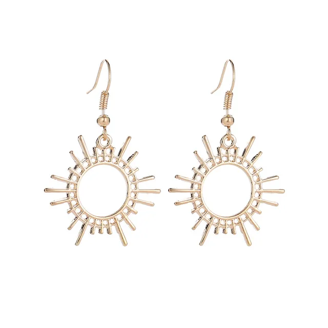 2018 Women S Earring Sun Dangle Earrings Simple Creative Gear 2018 Women S Earring Sun Dangle Earrings Simple Creative Gear New Fashion Jewelry For Trendy