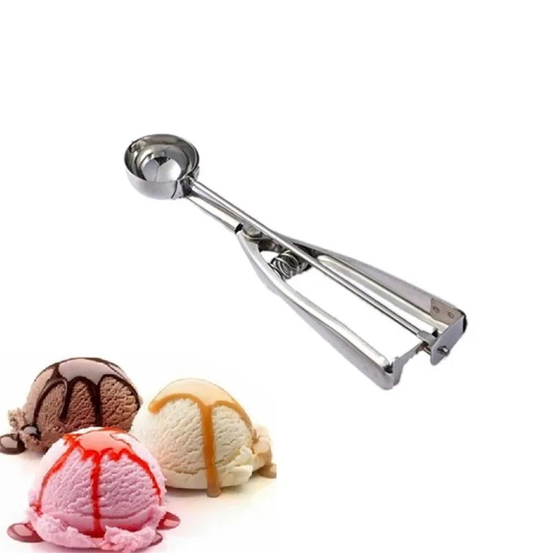 1 шт. ложка для мороженого из нержавеющей стали, арбуз, желе, йогурт, печенье, Весенняя ручка, ложка, кухонные аксессуары для печенья