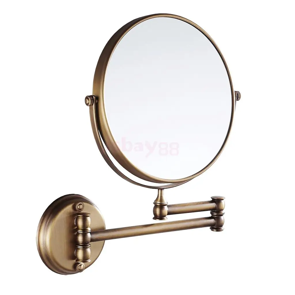 Зеркало для ванной, косметическое зеркало для ванной, настенное увеличительное Европейское двухстороннее удлиненное регулируемое зеркало для макияжа на 2 лица