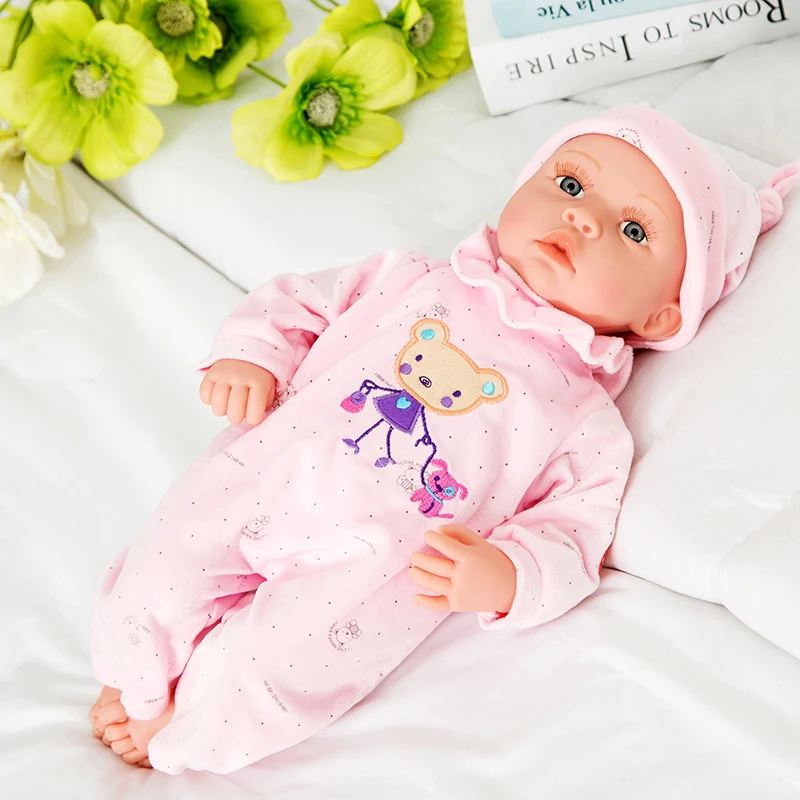 1pcs Simulation doll baby soft dolls touch will cry laugh talking to sleep with a doll to soothe
