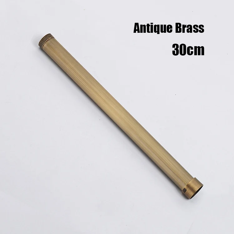 12-Solid-Brass-Round-Bath-Shower-Faucet-Extension-Tube-Bar-Chrome-Nickel-Golden-Black-Faucet-Extension